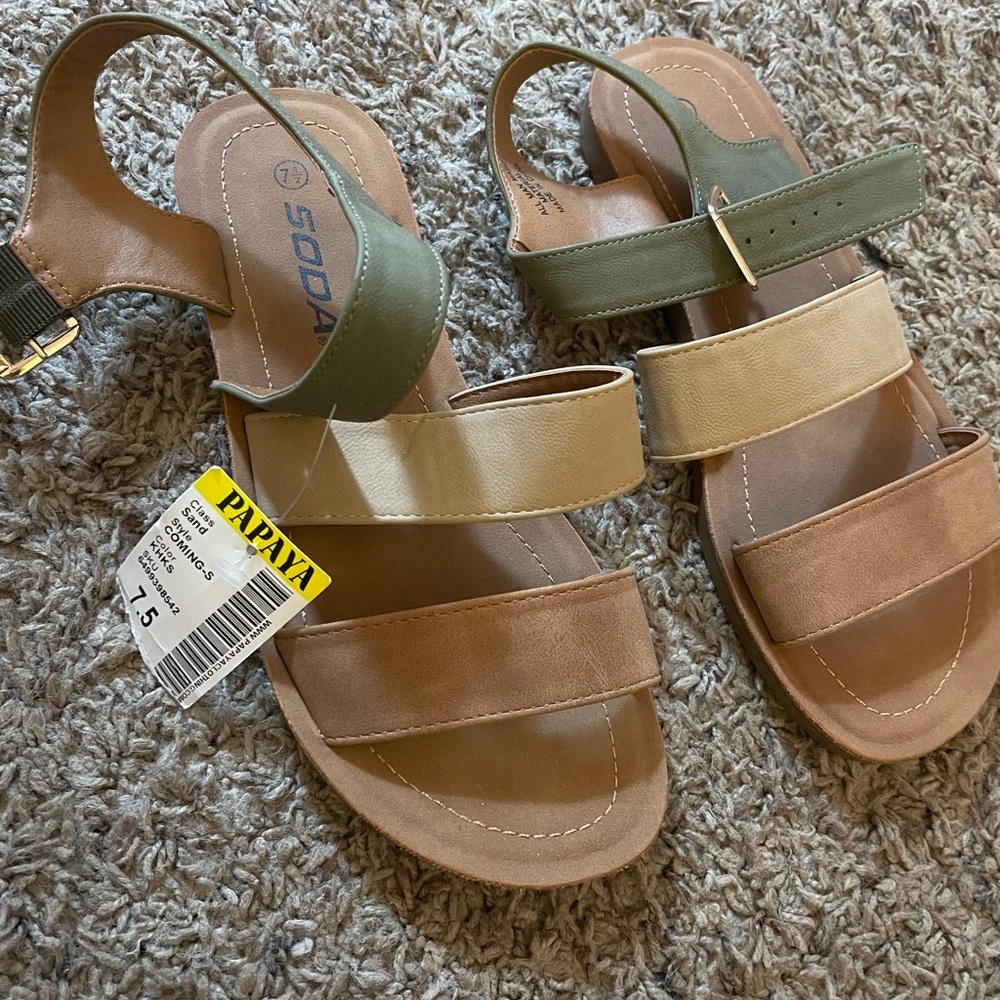 papaya sandals size 7.5